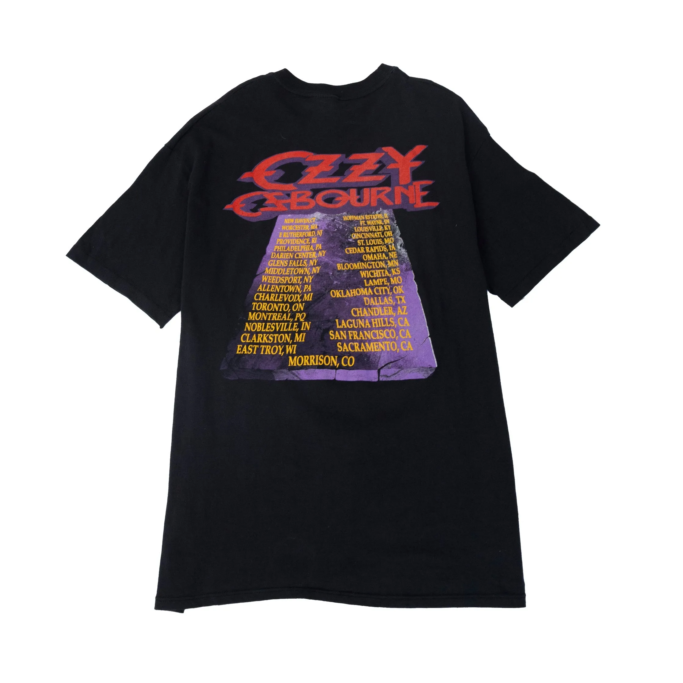 1989 Ozzy Osbourne "No Rest For The Wicked Tour Tee