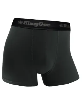 3 x Mens Kinggee Bamboo Trunks Underwear Charcoal K19005