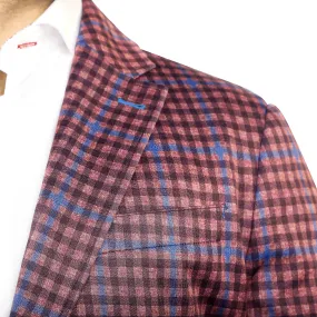 7 Downie St. - Craven Red Plaid Stretch Blazer