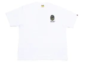 A Bathing Ape Camo Stone Ape Head Relaxed Fit Tee in White