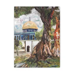 A Tree in Palestine, Quality Canvas Wall Art Print, Ready to Hang Wall Art Home Decor