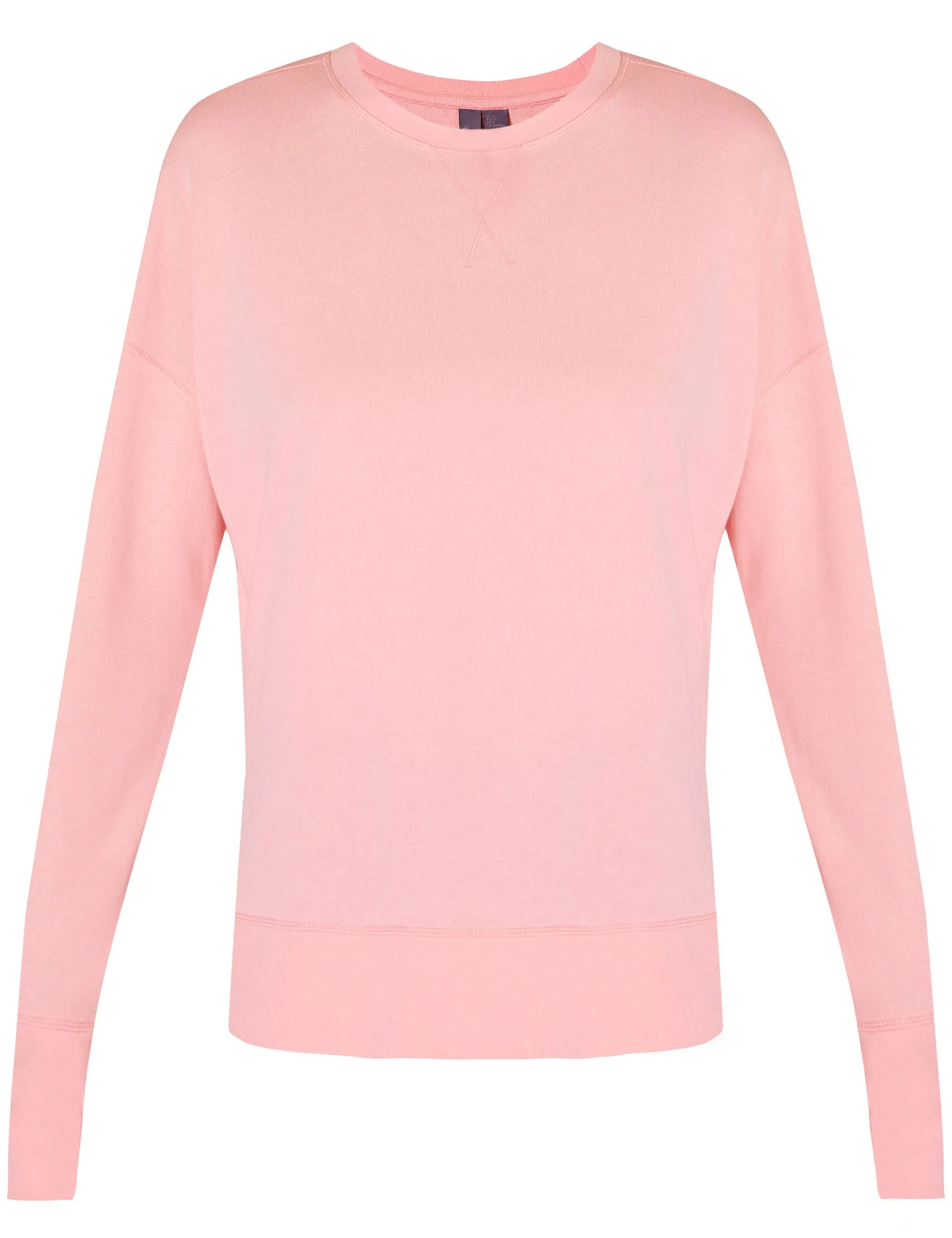 After Class Longline Sweatshirt - Soft Pink