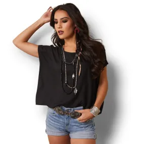 Ariat Women's Ellie Black Short Sleeve Top 10043674