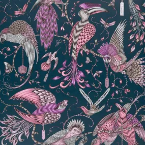 Audubon Wallpaper - Pink - Emma J Shipley