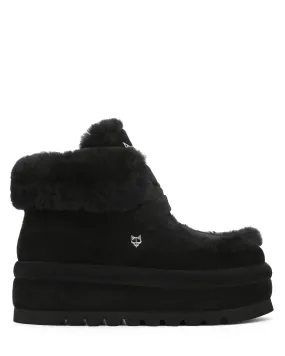 Bambi Black Suede/Shearling