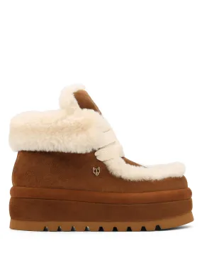 Bambi Tan Suede/Shearling