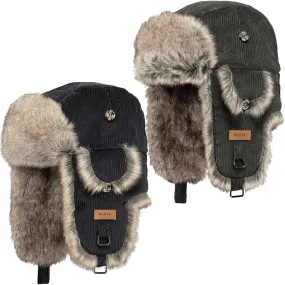 Barts Rib Cord Faux Fur Lining Strap Bomber Hat