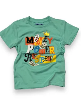 Black Pike Kids 'Money Power Respect' T-Shirt (Mint) BS4013