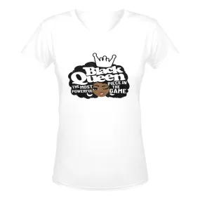 BQM Tees Women's Deep V-neck T-shirt (Model T19)