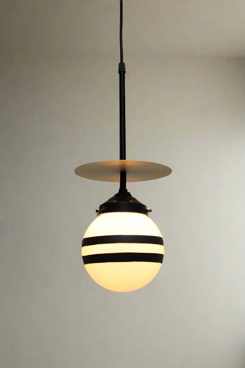 Brass Glass Ball Pole Pendant