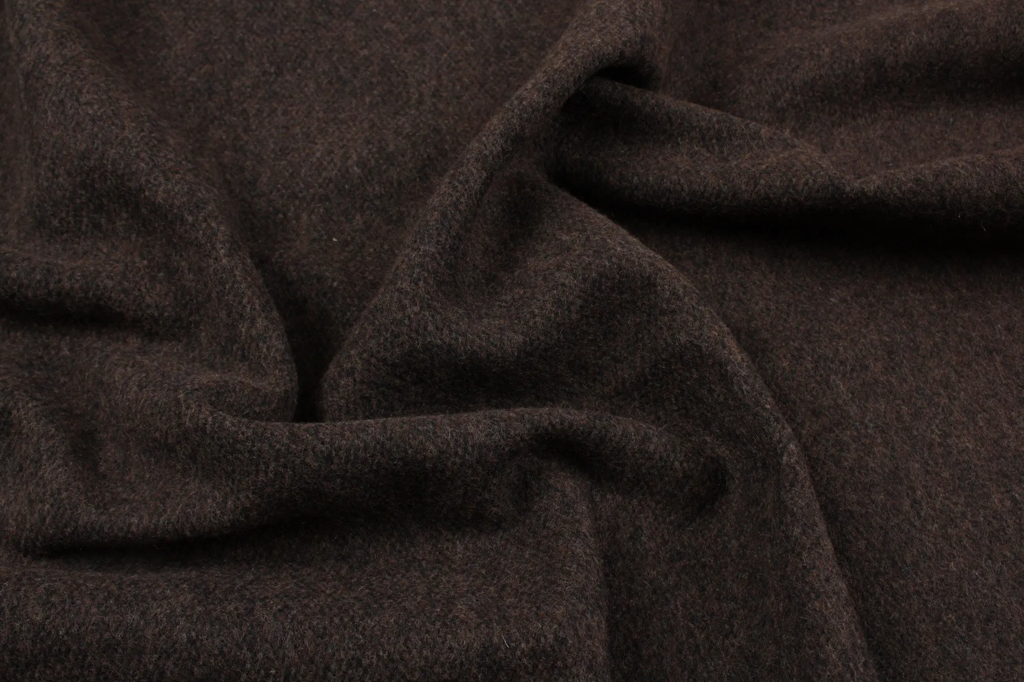 Brushed Recycled Wool Blend for Coats