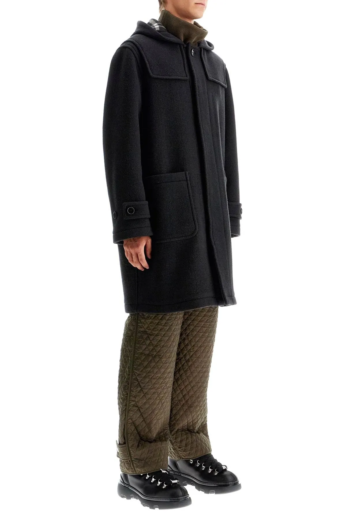 BURBERRY woolen montgomery coat