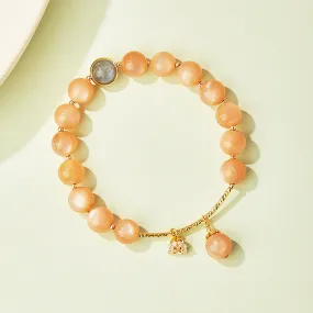 C123 - Orange & Sun Lime Moonstone