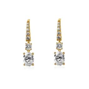 CARAT* London Gold Vermeil Noa Drop Earrings