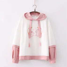 Cute cartoon print hoodie PL52663