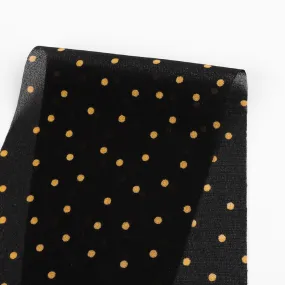 Dancing Dots Viscose Georgette - Black