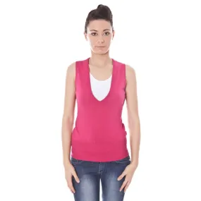 Datch Pink Cotton Women's Sweater