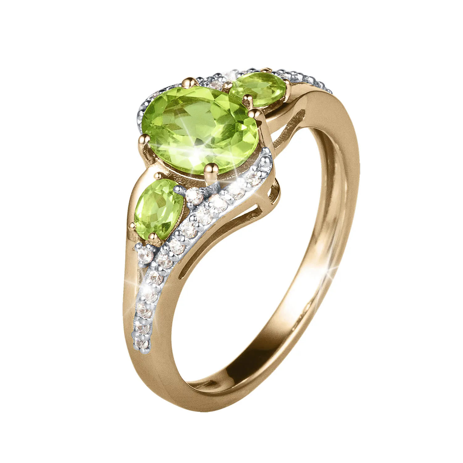 Dewdrop Peridot Ring