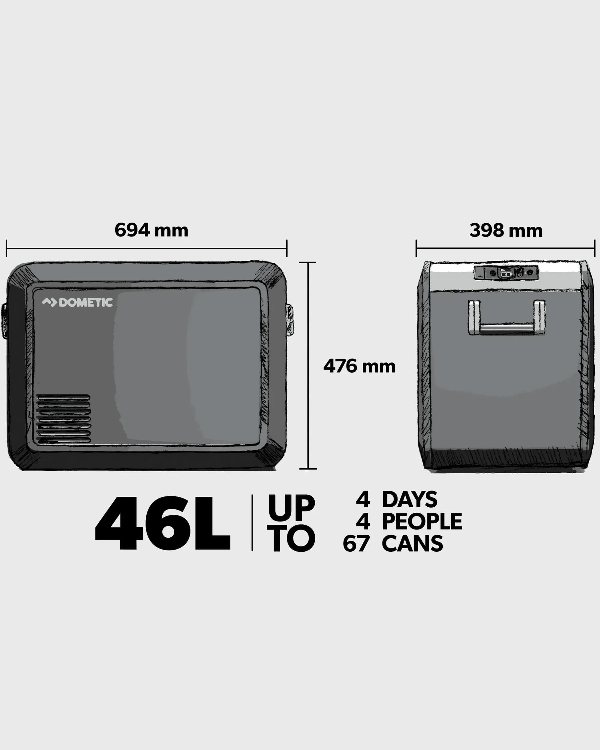 Dometic CFX3 45 - Slate/Mist