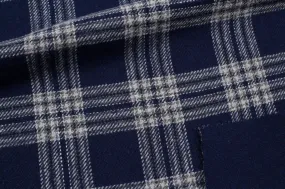 Double Face Recycled Wool for Outwear - Checks