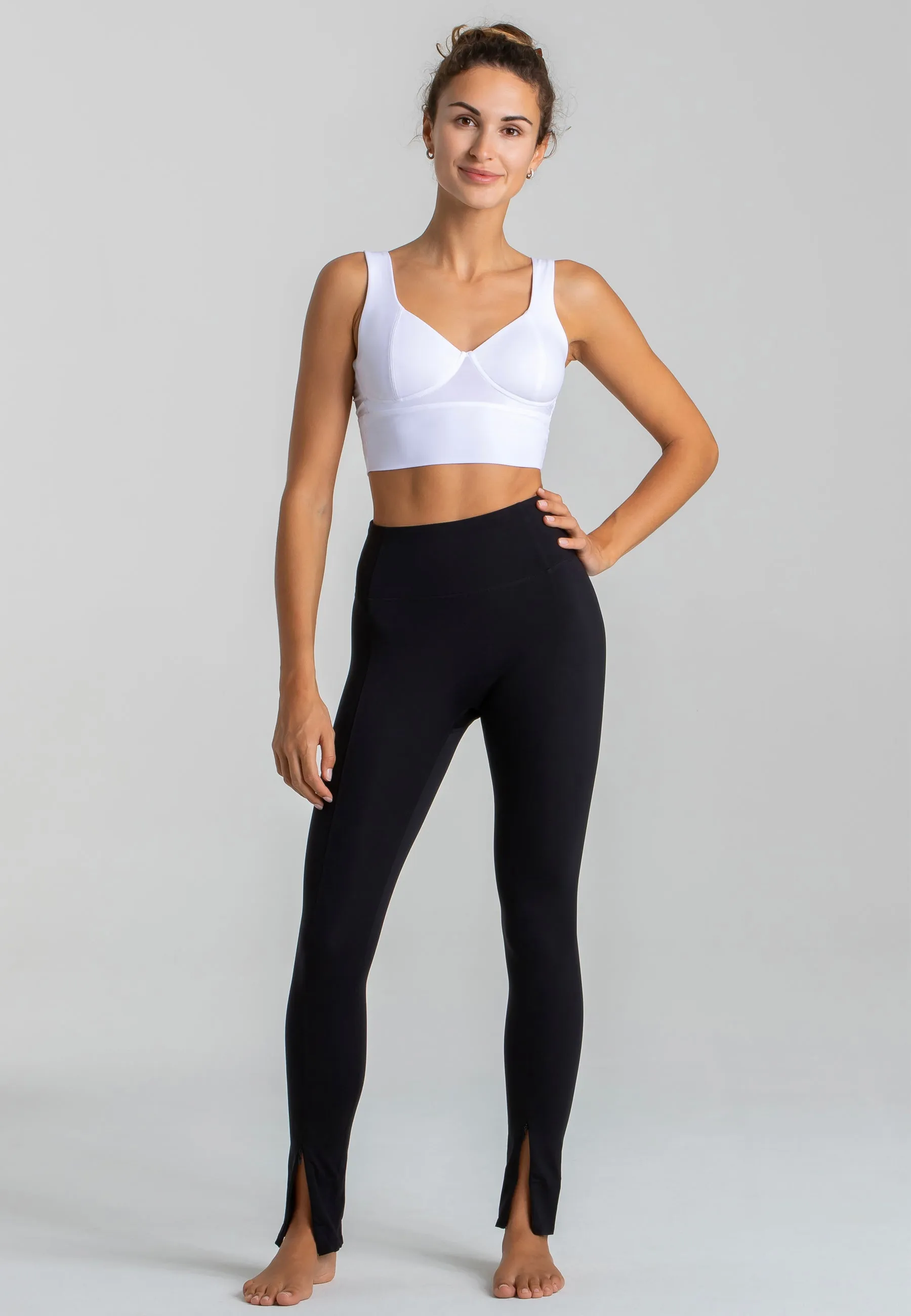 Element Korsett Crop Top - Weiß