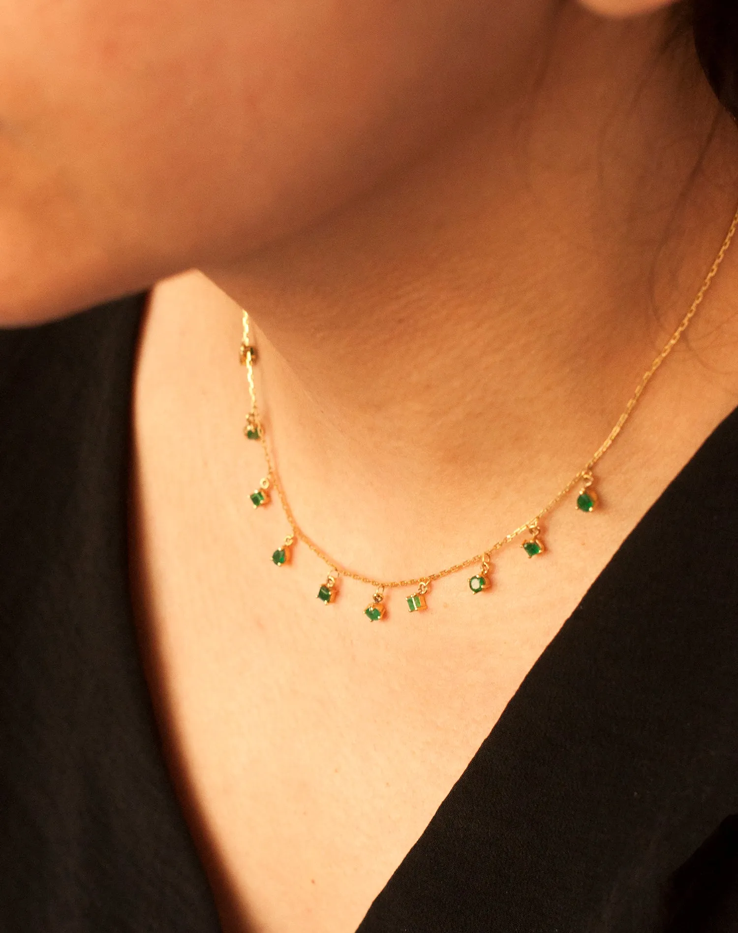 Emerald Shape Necklace