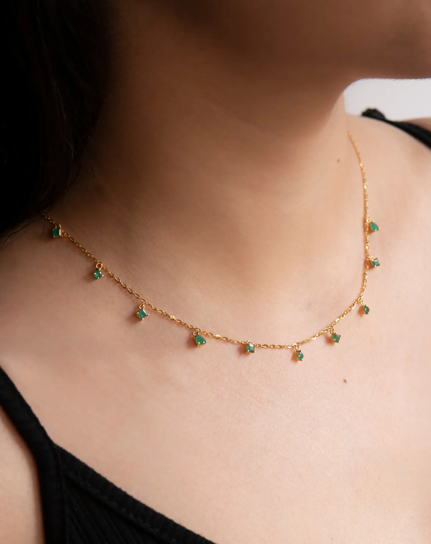 Emerald Shape Necklace