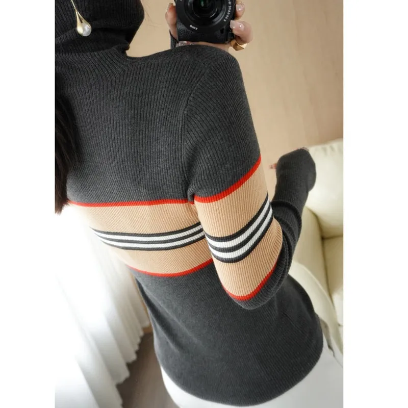 Fashion Long Sleeve Slim Pullover