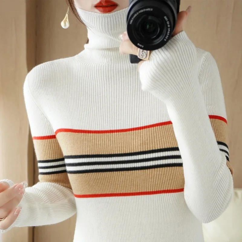 Fashion Long Sleeve Slim Pullover