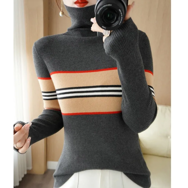 Fashion Long Sleeve Slim Pullover