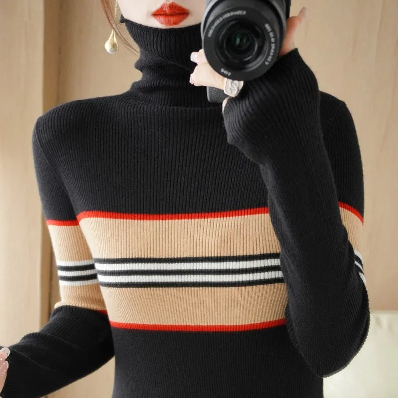 Fashion Long Sleeve Slim Pullover