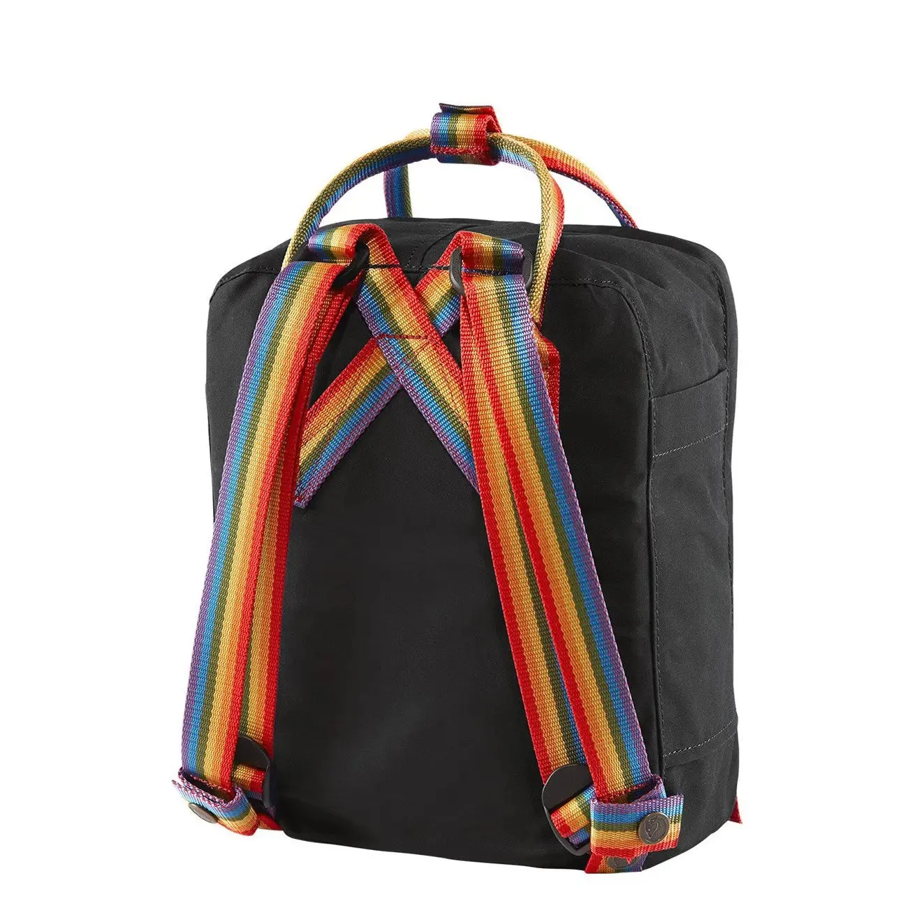 Fjallraven Kanken Rainbow Mini Black Rainbow Pattern