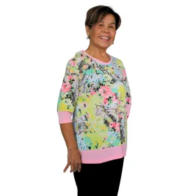 Georgia Adaptive Top - Pink/Yellow