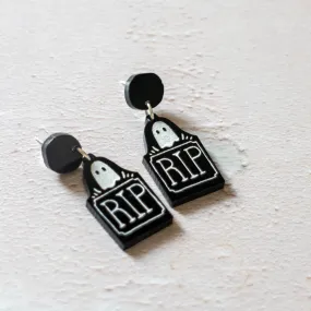 Grave Stone Earrings