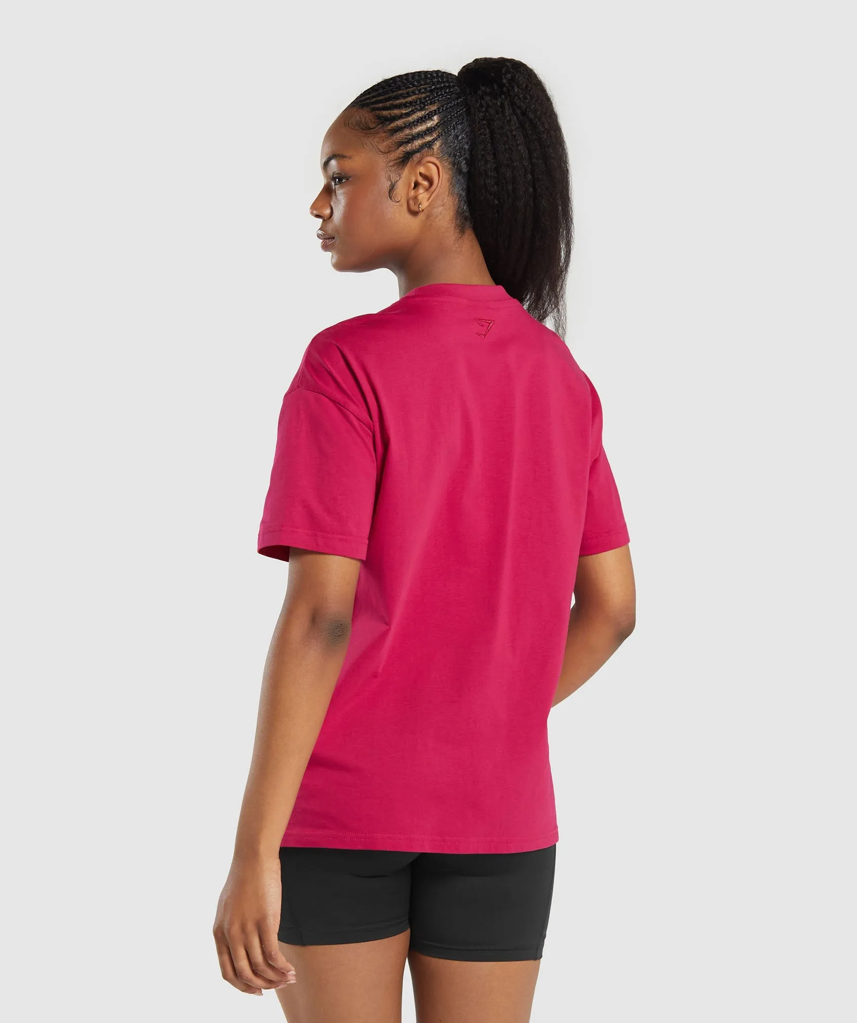 Gymshark Block Oversized T-Shirt - Build Pink