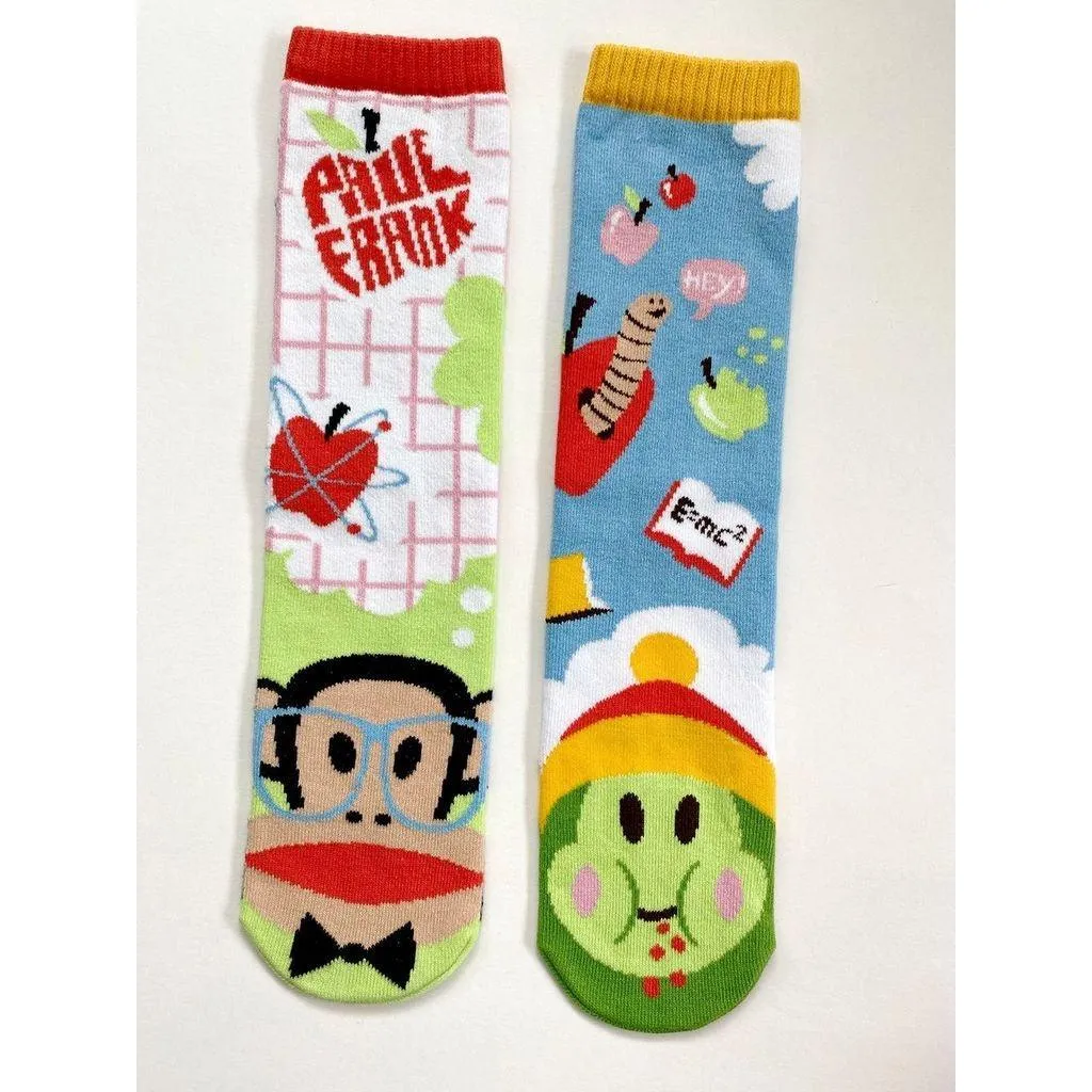 Julius & Sam | Paul Frank Limited Edition | Adult Socks | Mismatched Cute Crazy Fun Socks - OLD STOCK LAST CHANCE