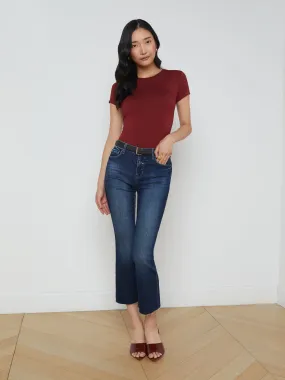 Kendra Cropped Flare Jean