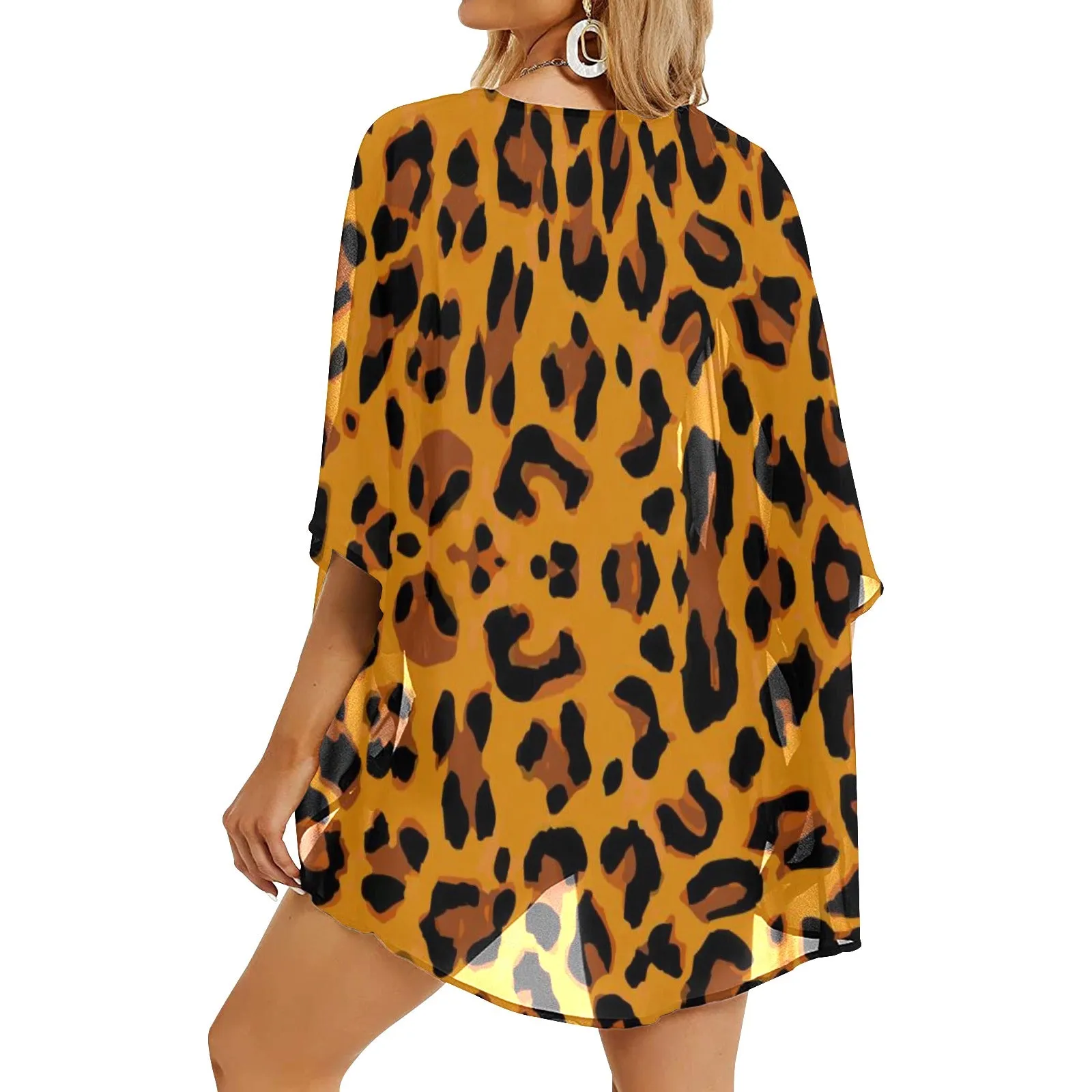 Leopard Women's Chiffon Kimono