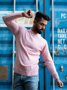 Light Pink Color Crew Neck Sweater