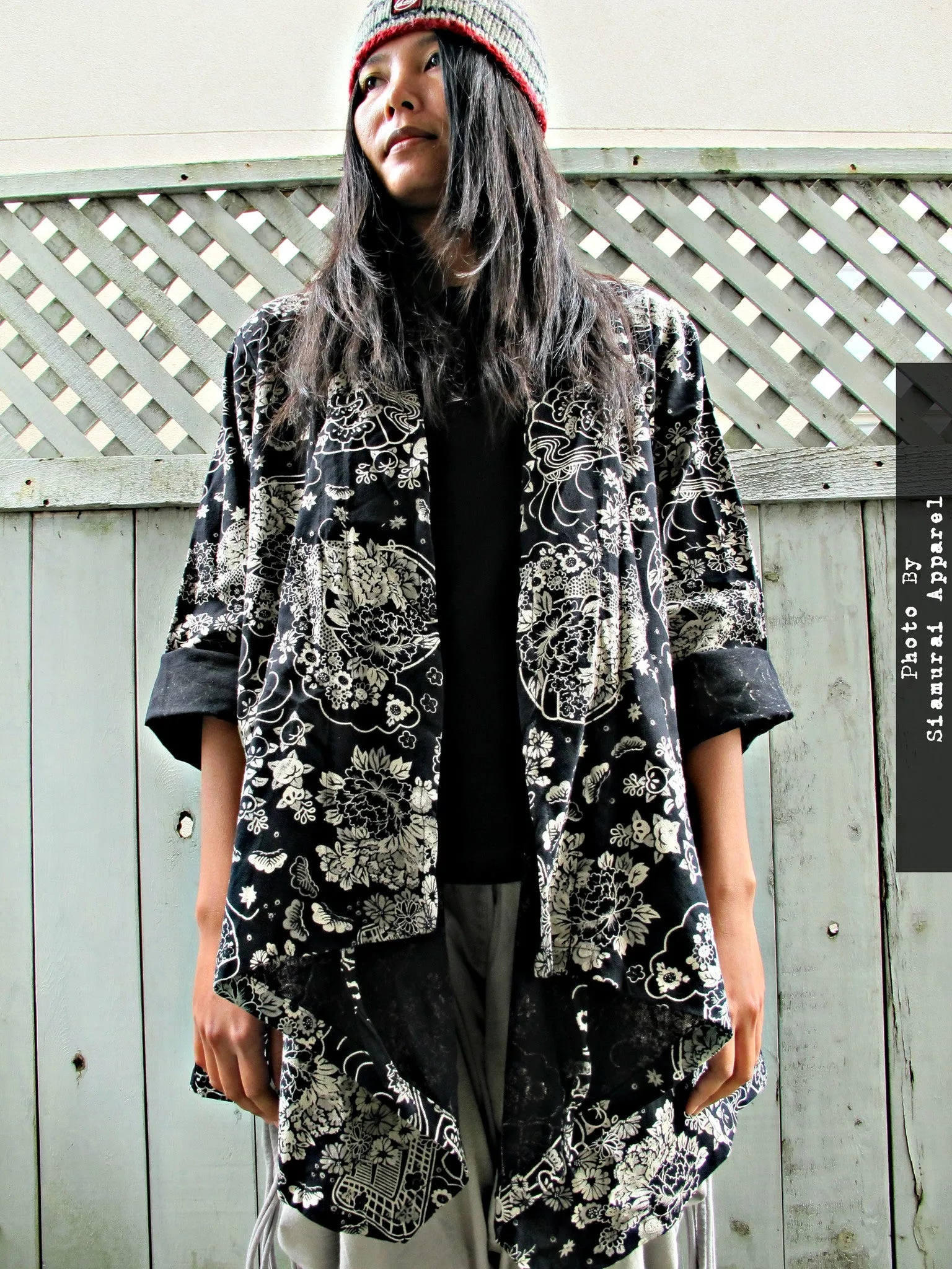 Lotus Flower Fan Kimono