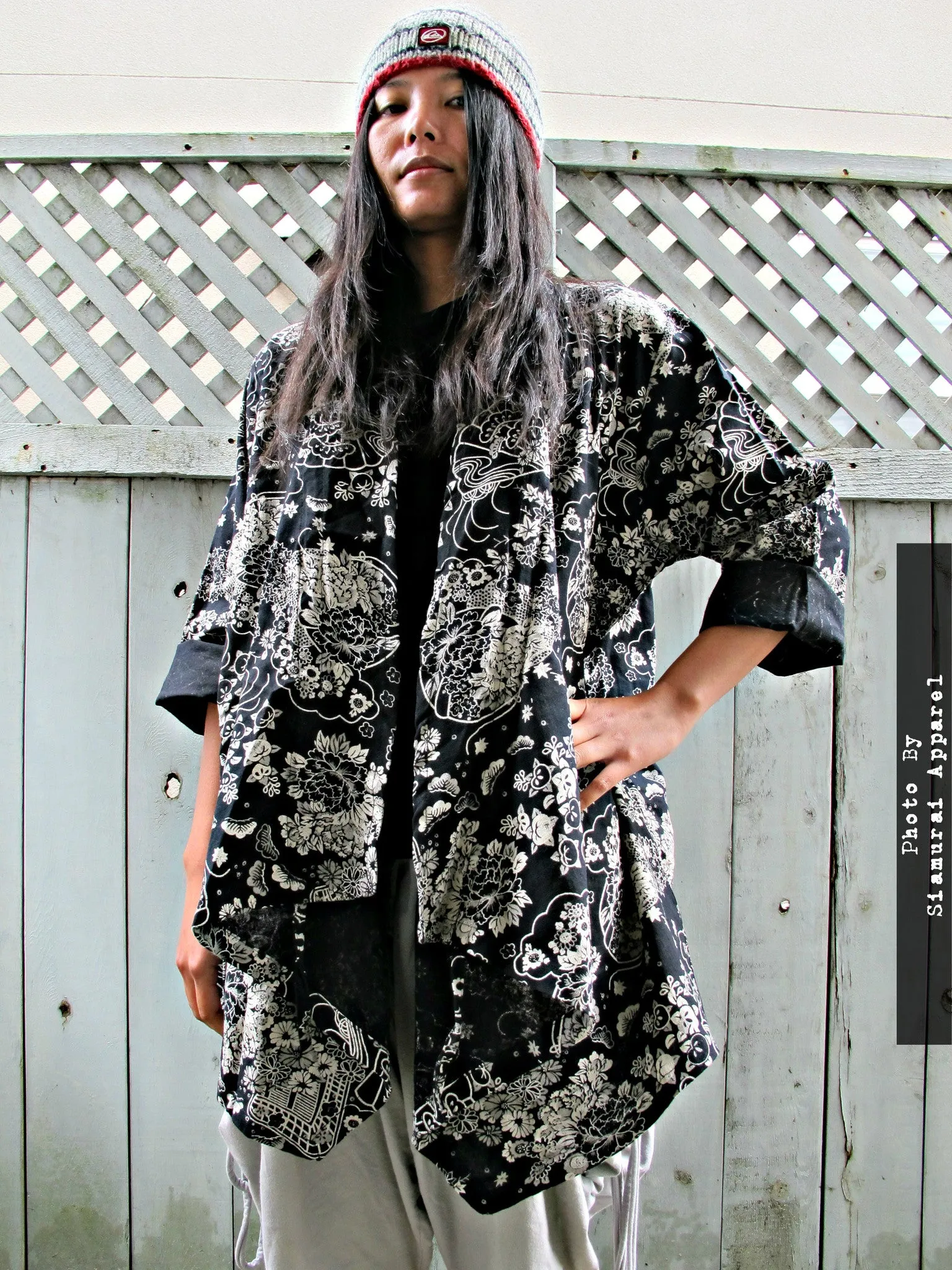 Lotus Flower Fan Kimono