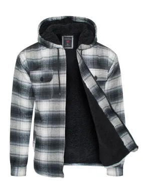 Men's Flannel Sherpa Lined Jacket