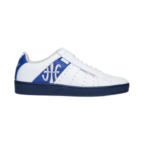 Men's Icon Genesis White Blue Leather Sneakers 01902-058