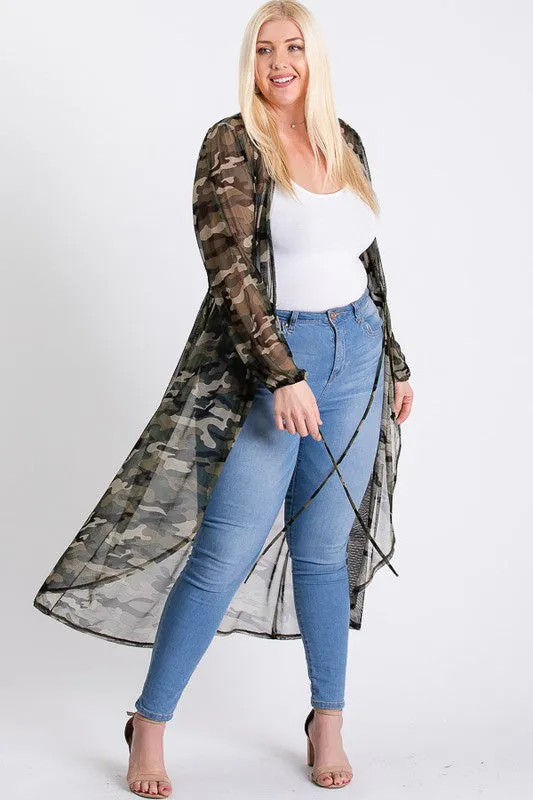 Mesh Camo Duster