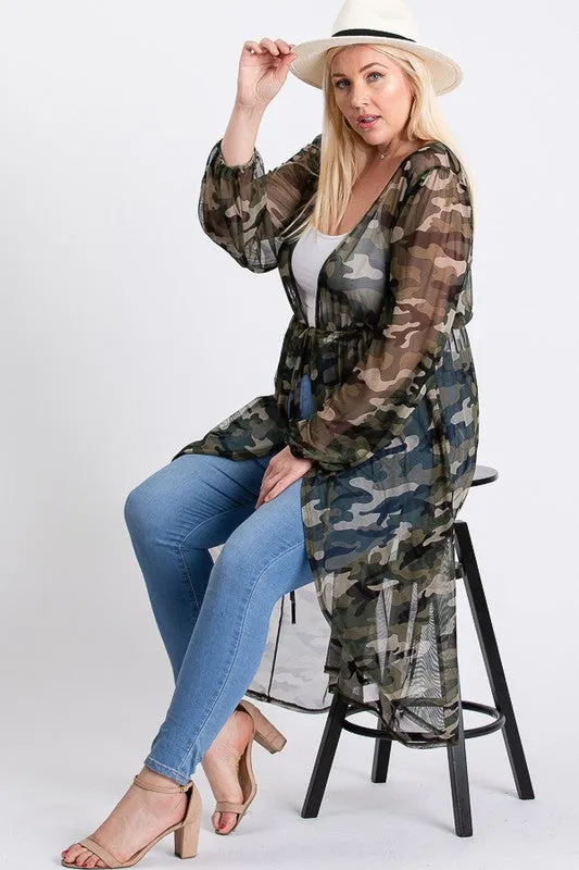 Mesh Camo Duster