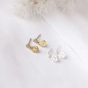 Monique - 18ct Gold or Silver Plated Sterling Silver Stud Earrings