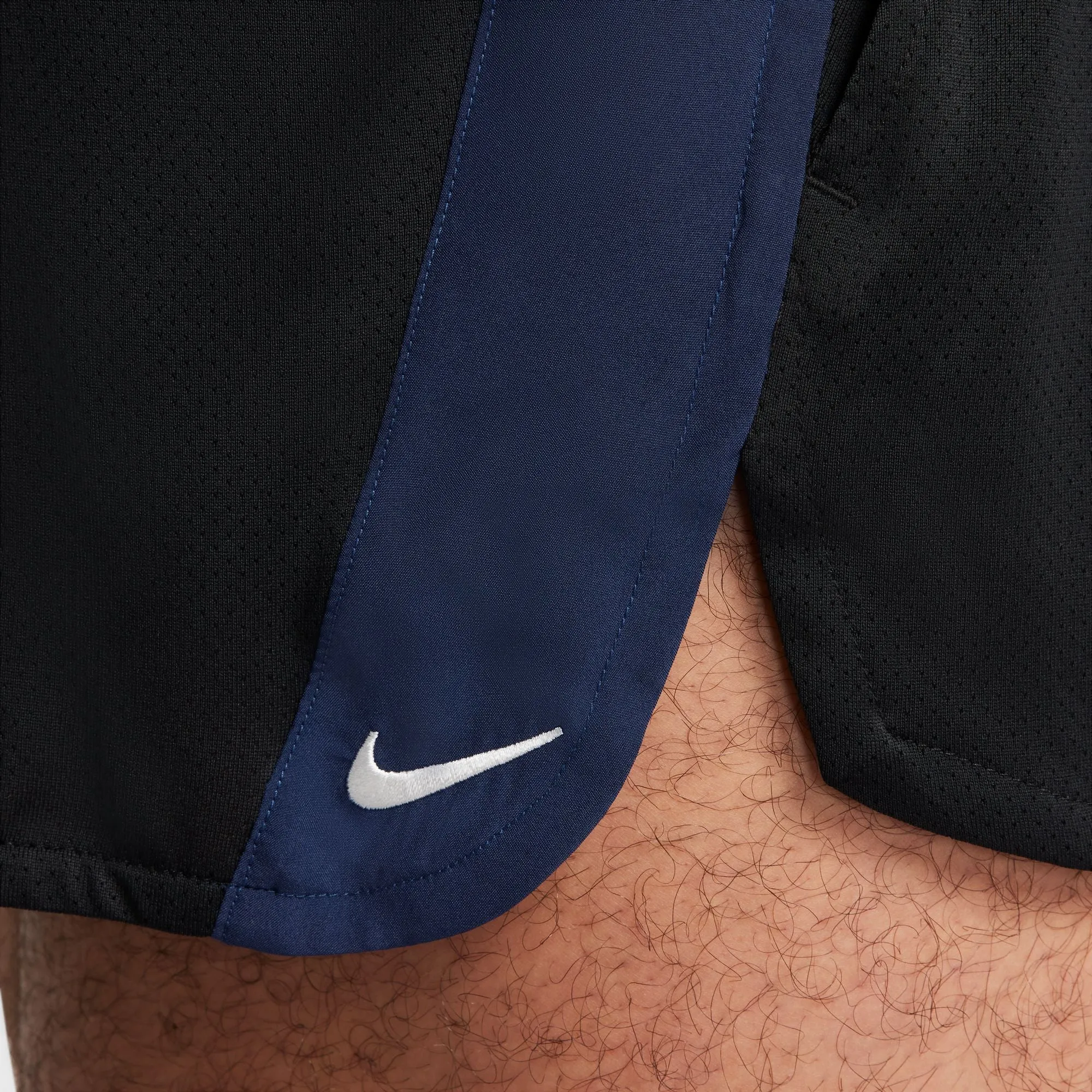 Nike Men's Track Club Dri-FIT 3 Inch Short Black / Midnight Navy / Summit White