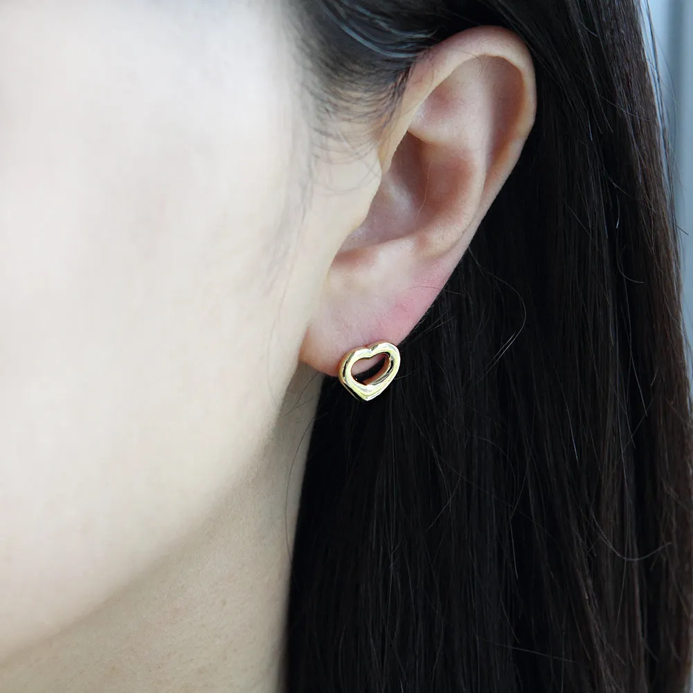 NO.02 Heart Shape Huggie Hoop Earrings