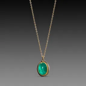 Oval Emerald Necklace