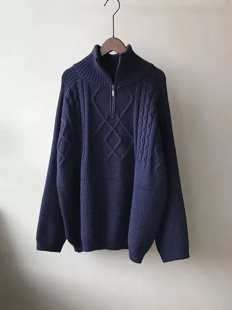 Oversized Thick Warm Knitted Wool Sweater